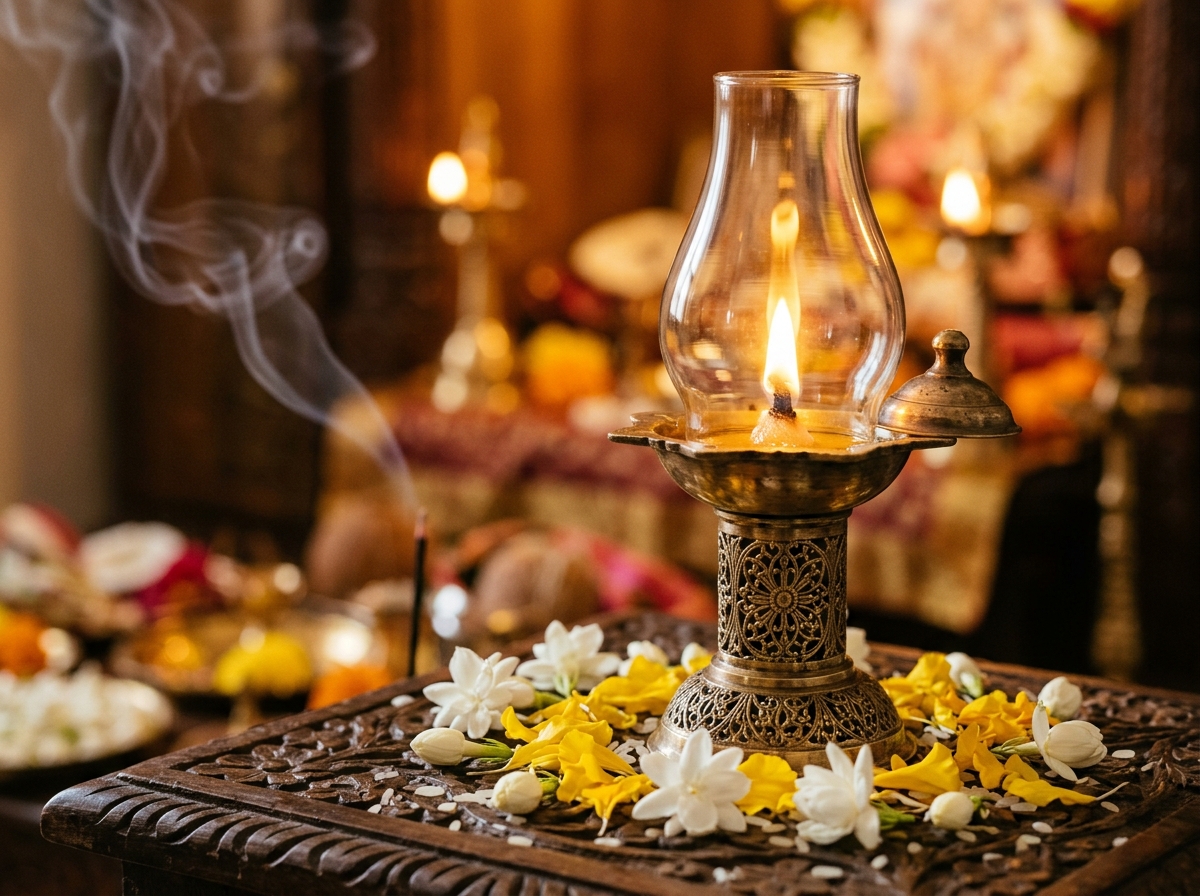 Pure Brass Akhand Jyoti Diya