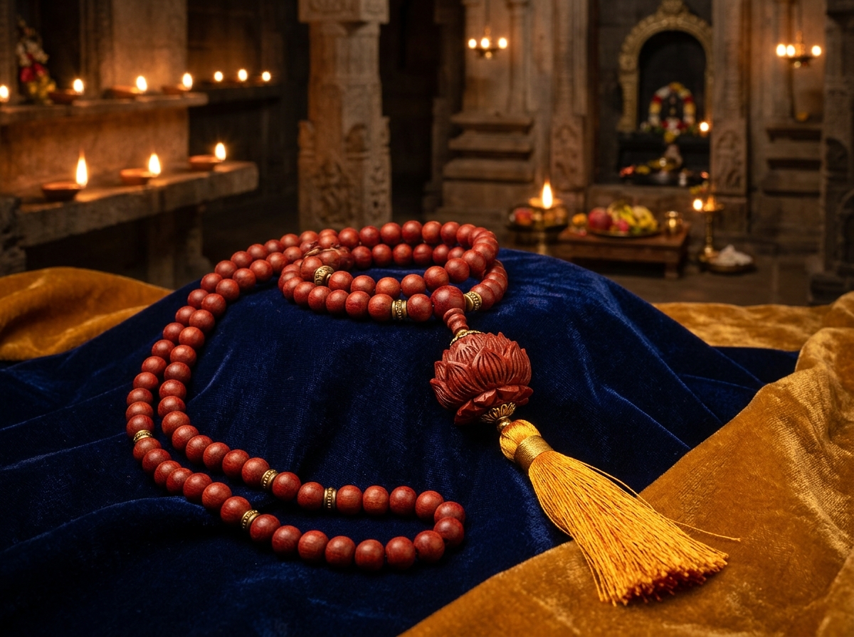 Lotus Mala (108 Beads)